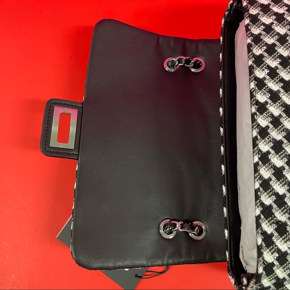 💔SOLD! NWT KARL LAGERFELD DOUBLE FLAP DOUBLE CHAIN 2 WAY BAG - Picture 14 of 16